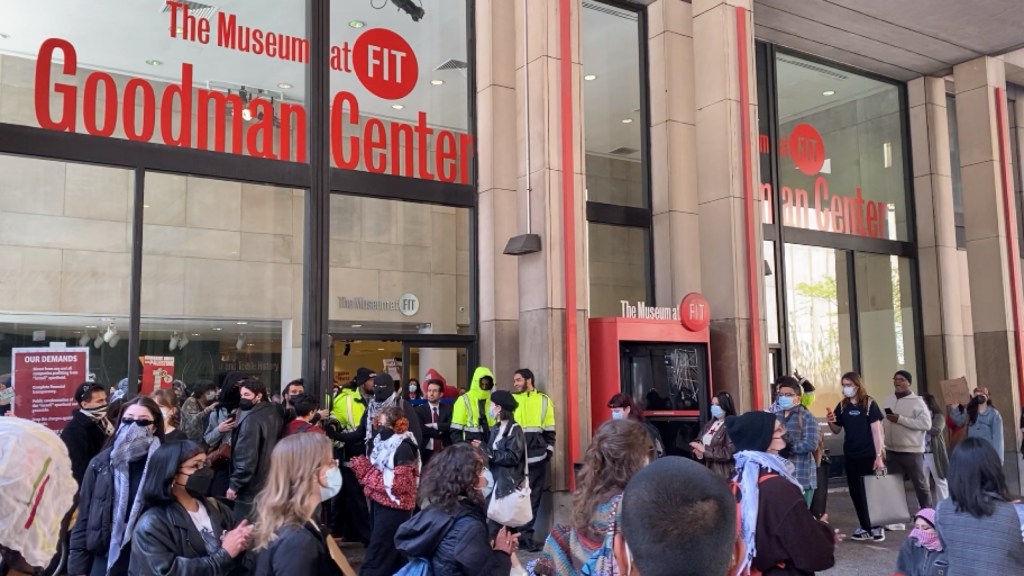 Fashion Institute of Technology STORMED by Student Protesters Establishing Gaza Solidarity Encampment Zone - NYC