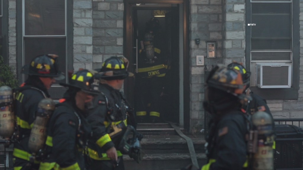 Firefighters Battle Five-Alarm Blaze in Bushwick - BROOKLYN